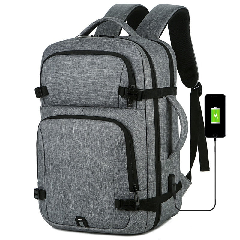 Mochila con outlet muchos compartimentos